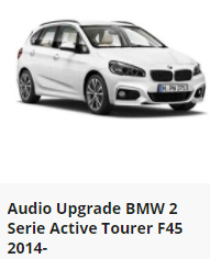 Audio Upgrade BMW 2 Serie Active Tourer F45 2014-
